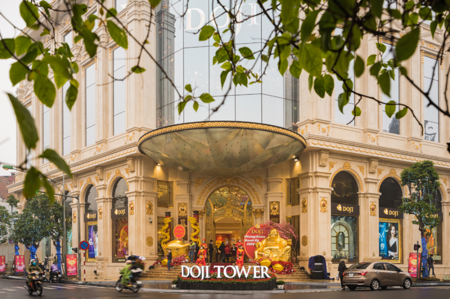 DOJI Tower có thiết kế nổi trội, lấy cảm hứng từ hình ảnh viên kim cương khổng lồ
